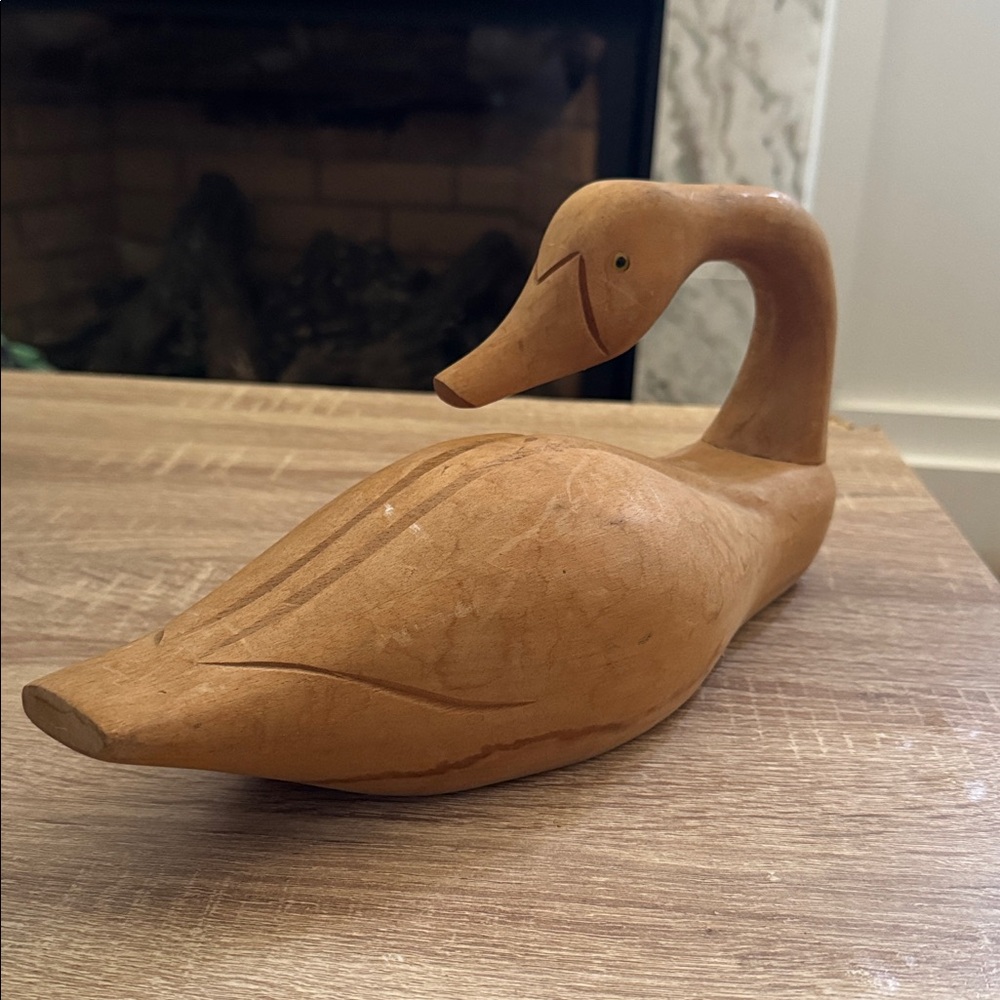 Vintage Handcarved Wooden Duck Decoy